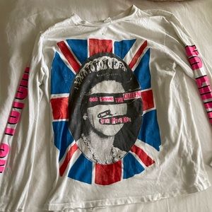 Madeworn long sleeve tee T-shirt God Save the Queen size M
